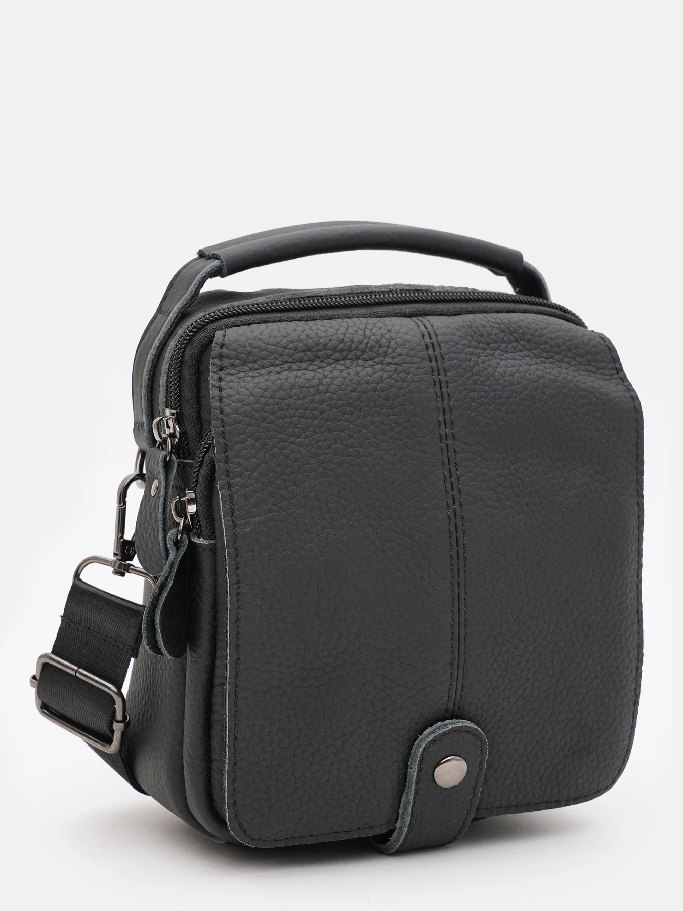 Сумки Borsa Leather модель K14081bl-black Фото