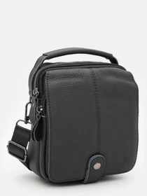 Сумки Borsa Leather модель K14081bl-black Фото