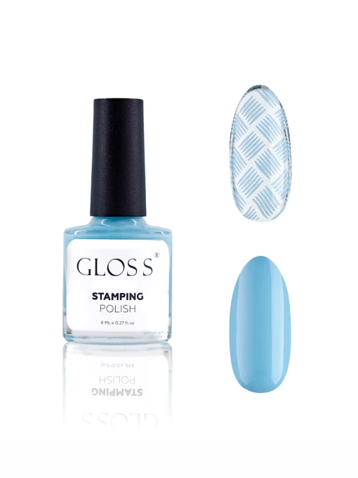 Лак для стемпінгу GLOSS Stamping polish 05, небесний Лак для стемпінгу GLOSS COMPANY модель 4823271409718 Фото