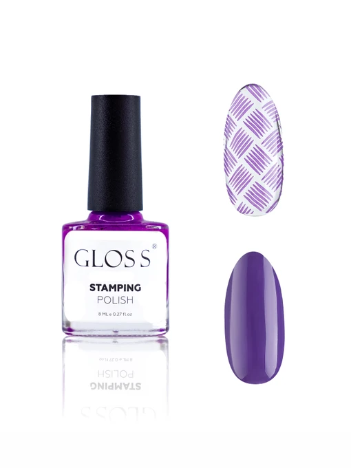 Лак для стемпінгу GLOSS Stamping polish 10, баклажановий Лак для стемпінгу GLOSS COMPANY модель 4823271409763 Фото