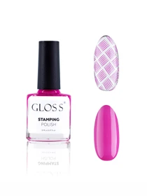 Лак для стемпінгу GLOSS Stamping polish 11, фуксія Лак для стемпінгу GLOSS COMPANY модель 4823271409770 Фото