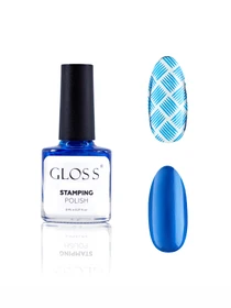 Лак для стемпінгу GLOSS Stamping polish 13, синій перламутровий Лак для стемпінгу GLOSS COMPANY модель 4823271409794 Фото