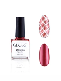 Лак для стемпінгу GLOSS Stamping polish 14, вишневий перламутровий Лак для стемпінгу GLOSS COMPANY модель 4823271409800 Фото