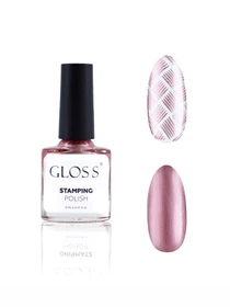 Лак для стемпінгу GLOSS Stamping polish 16, рожевий перламутровий Лак для стемпінгу GLOSS COMPANY модель 4823271409824 Фото