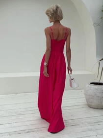 Комбинезоны Jadone Fashion модель Caroline_raspberry_jumpsuit Фото