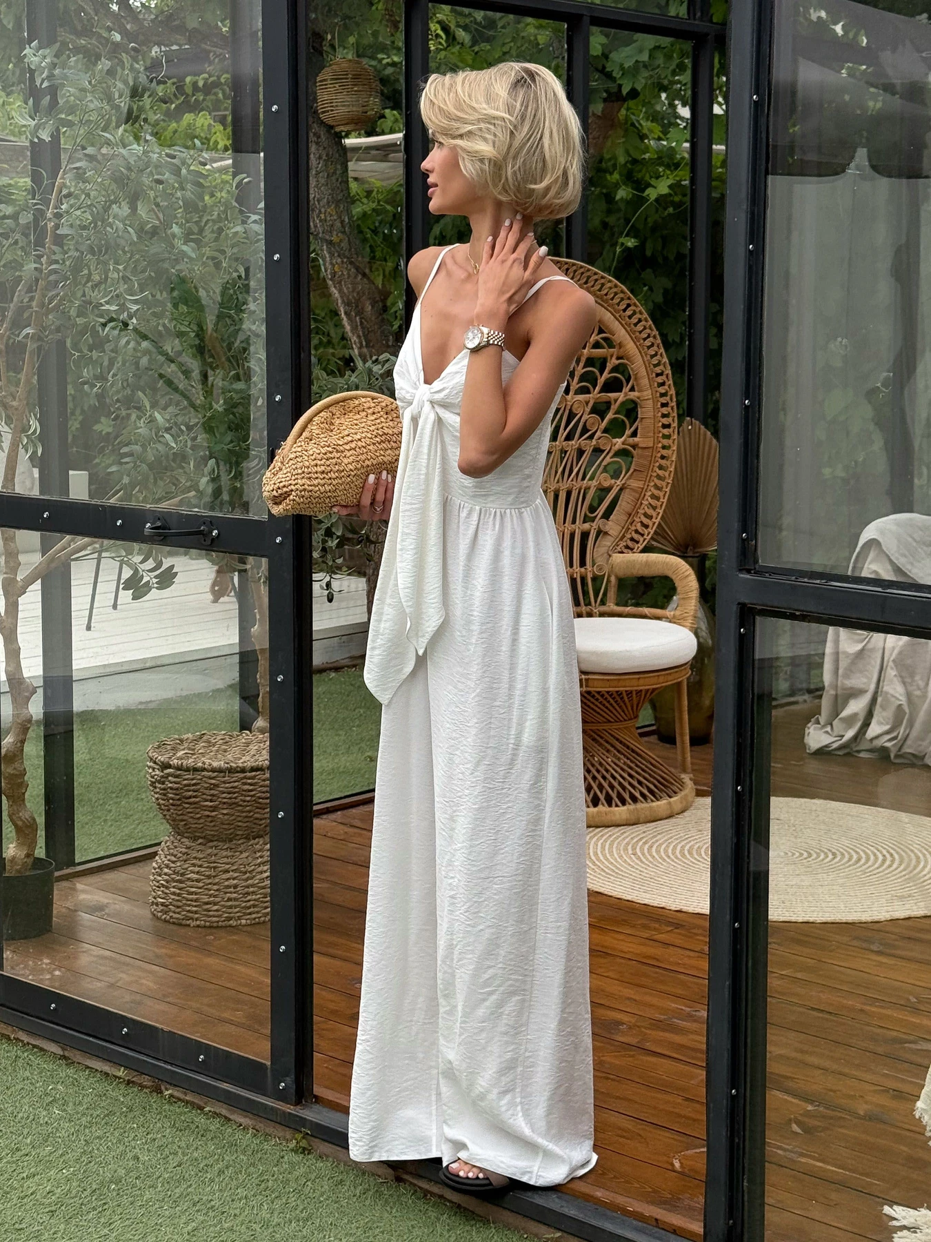 Комбінезони Jadone Fashion модель Caroline_milk_jumpsuit Комбінезони Jadone Fashion модель Caroline_milk_jumpsuit Фото