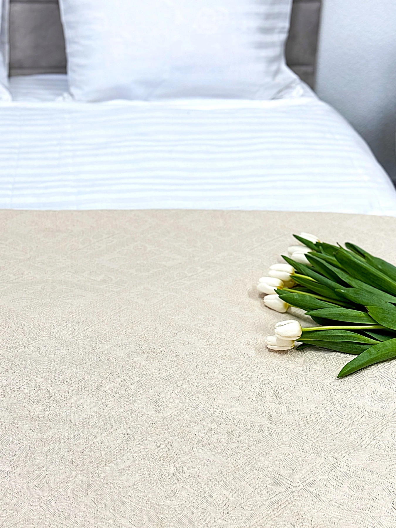 Покривало Pique бавовняне Natural в крафтовій подарунковій коробці Ecotton модель 24532 Покривало Pique бавовняне Natural в крафтовій подарунковій коробці Ecotton модель 24532 Фото