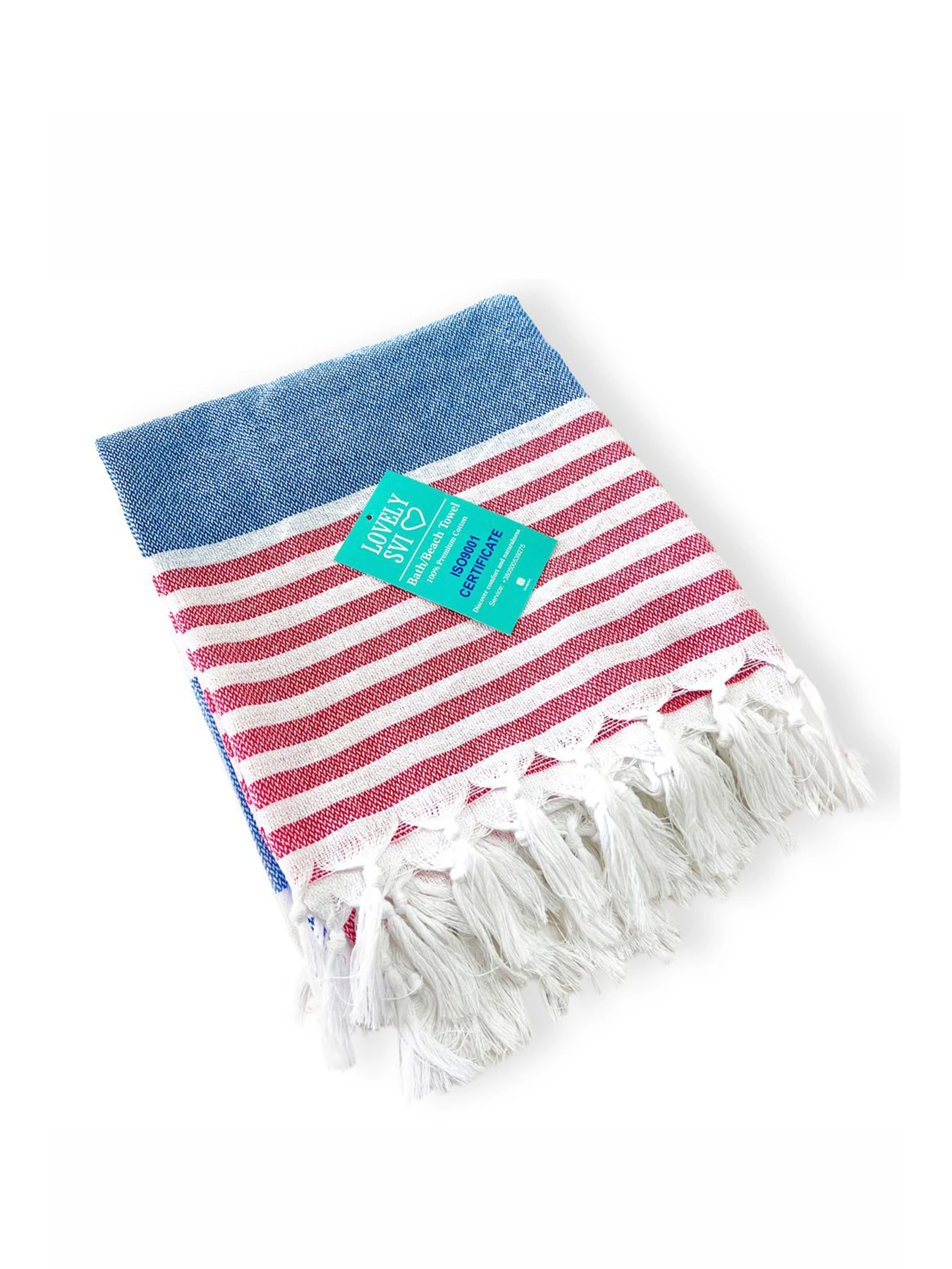 Полотенце пештемаль хлопковое для ванной, отелей, SPA, саун, бани - XХL Blue/Red Stripes Lovely Svi модель 1032025 Полотенце пештемаль хлопковое для ванной, отелей, SPA, саун, бани - XХL Blue/Red Stripes Lovely Svi модель 1032025 Фото