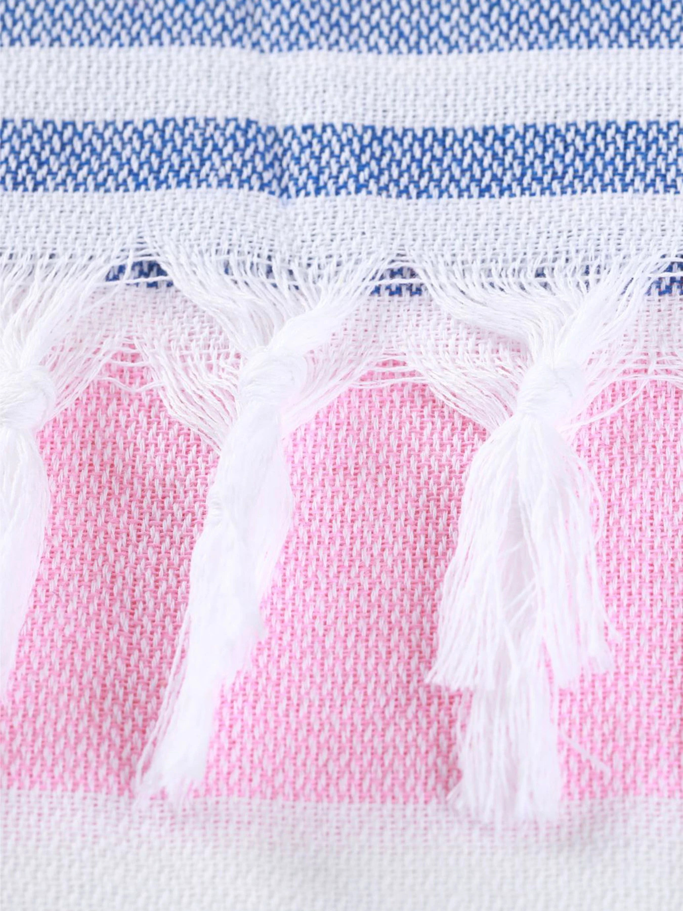 Полотенце пештемаль хлопковое для ванной, отелей, SPA, саун, бани - XХL Pink/Blue Stripes Lovely Svi модель 7032025 Полотенце пештемаль хлопковое для ванной, отелей, SPA, саун, бани - XХL Pink/Blue Stripes Lovely Svi модель 7032025 Фото