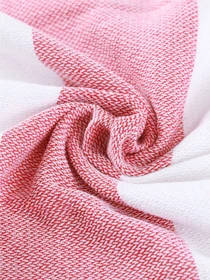 Полотенце пештемаль хлопковое для ванной, отелей, SPA, саун, бани - XХL Red/Blue Stripes Lovely Svi  модель 9032025 Фото