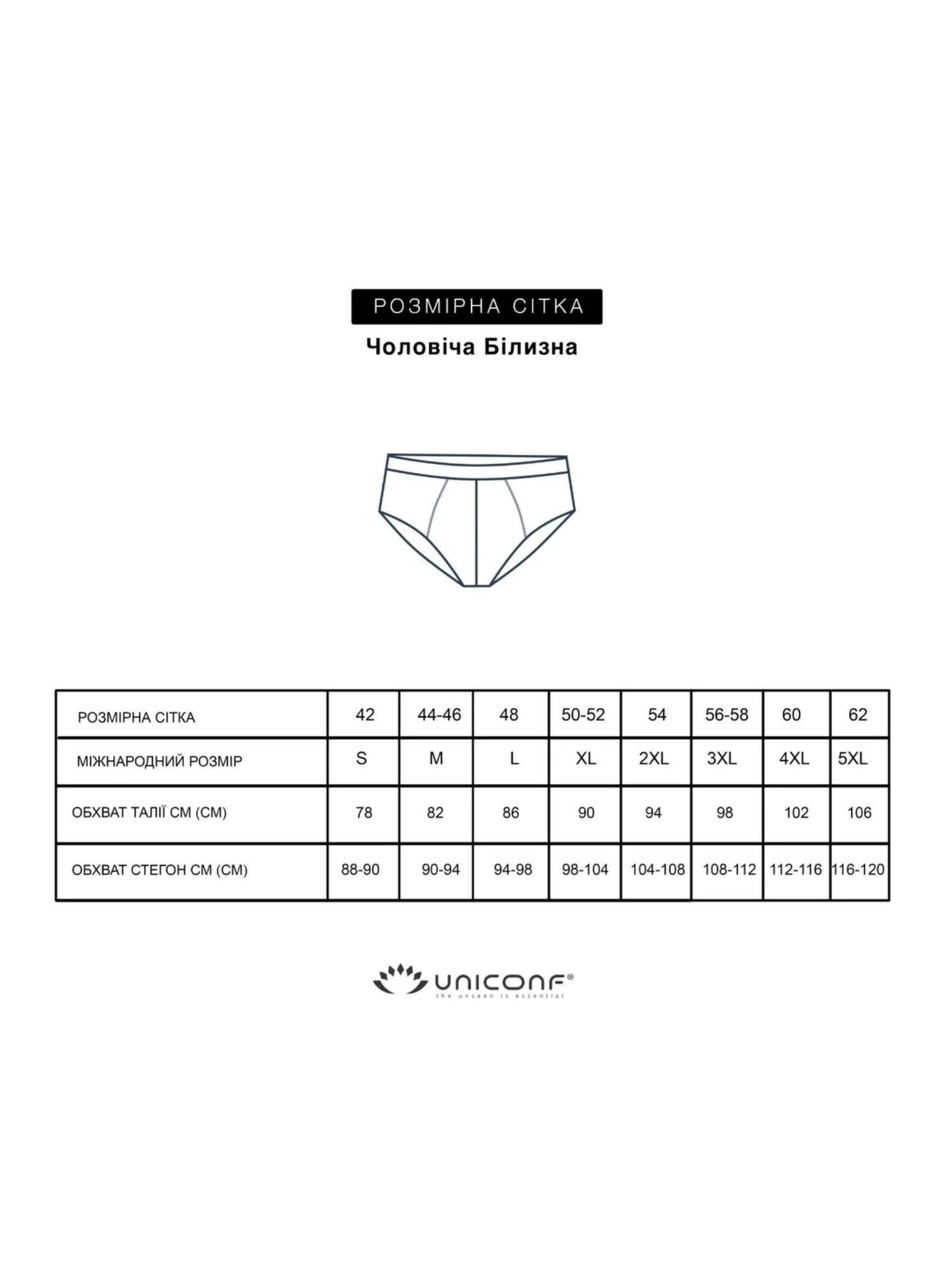 Нижнее белье Uniconf модель UNIUPB40RB Фото