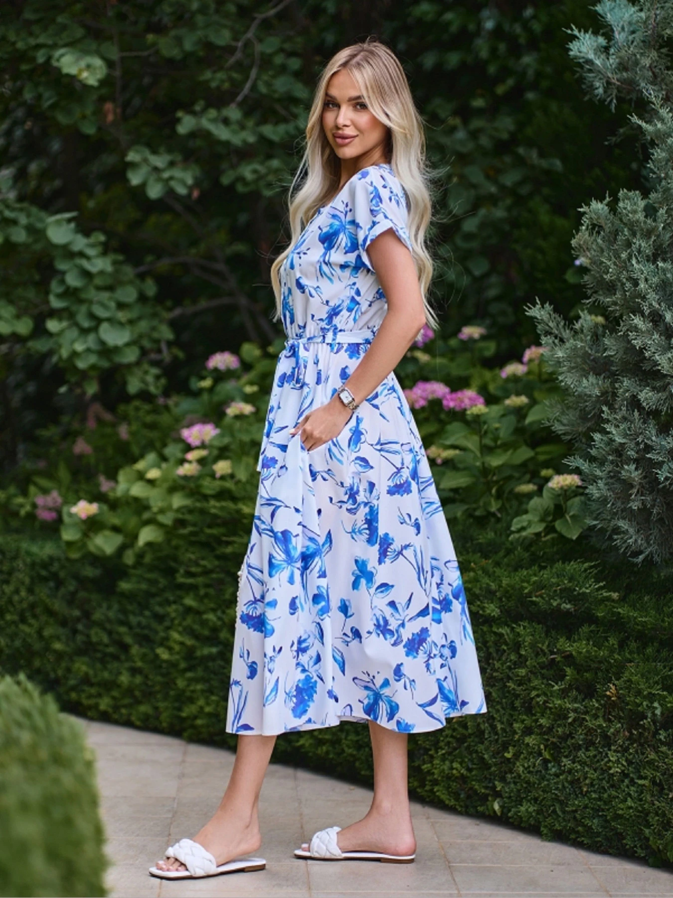 Платья ISSA Plus модель SA-640_белый Платья ISSA Plus модель SA-640_белый Фото
