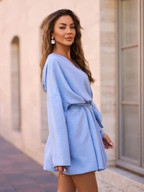 Платья ISSA Plus модель 15246_голубой Фото