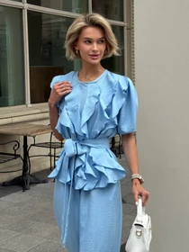 Рубашки Jadone Fashion модель Tia_blue Фото