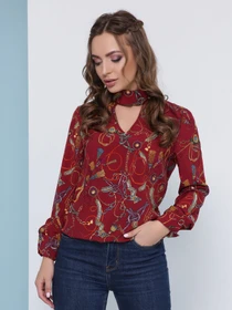 Рубашки MarSe модель marse-bluza-1824-bordovj Фото