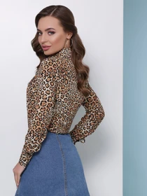 Рубашки MarSe модель marse-bluza-1810-bezhevj-leopard Фото