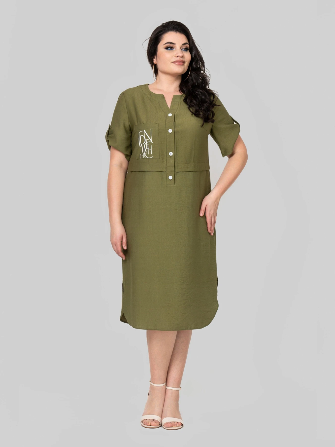 Сукні All Posa модель ap102363p-olivka Фото