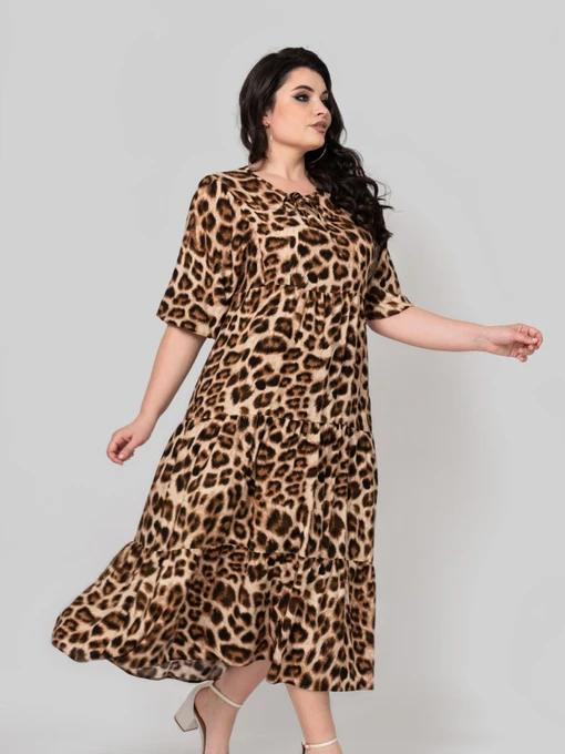 Платья All Posa модель ap102345p-leopard Фото