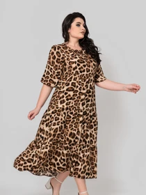 Платья All Posa модель ap102345p-leopard Фото
