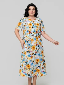 Сукні All Posa модель ap102321p-blakitnij Фото