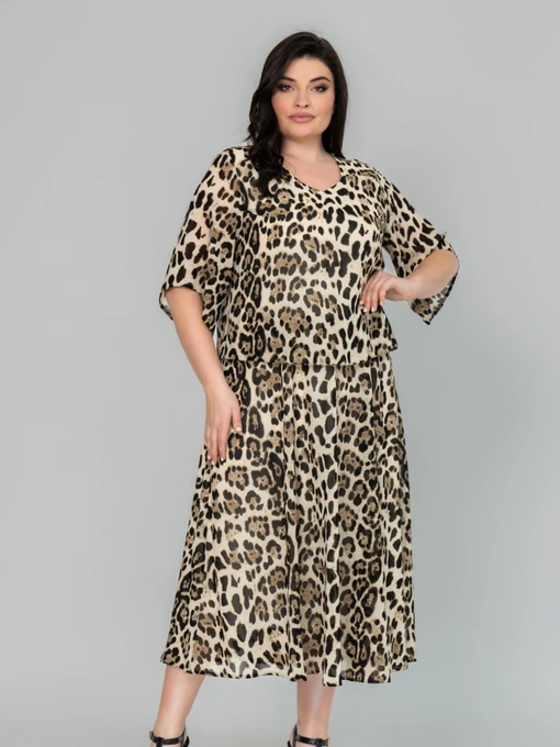 Платья All Posa модель ap101866p-leopard Фото