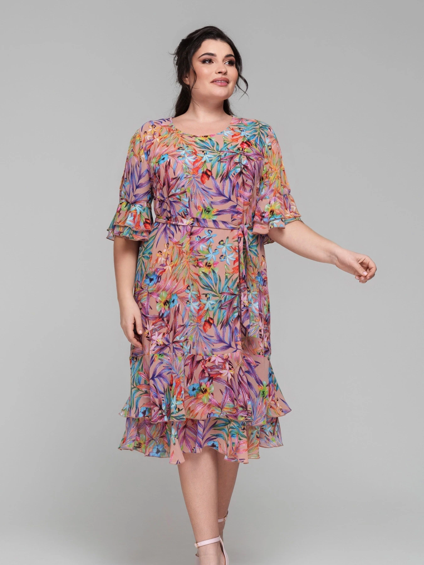 Сукні All Posa модель ap101842p-persik Фото