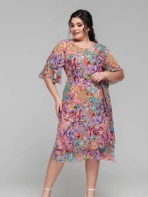 Сукні All Posa модель ap101842p-persik Фото