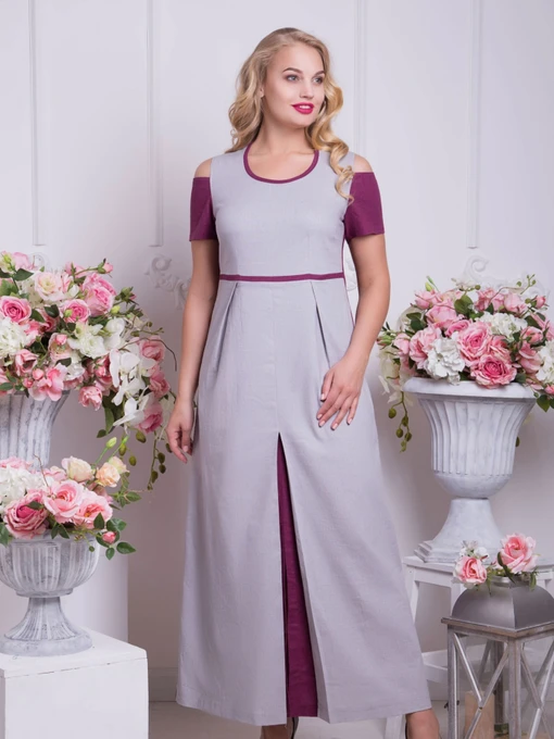 Платья All Posa модель ap4785p-srij-smuzhka Фото