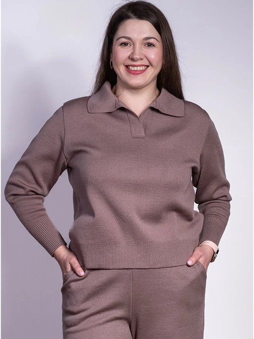 Свитры и кардиганы Nita модель dzhemper-polo-nita-mokko-mokko Фото