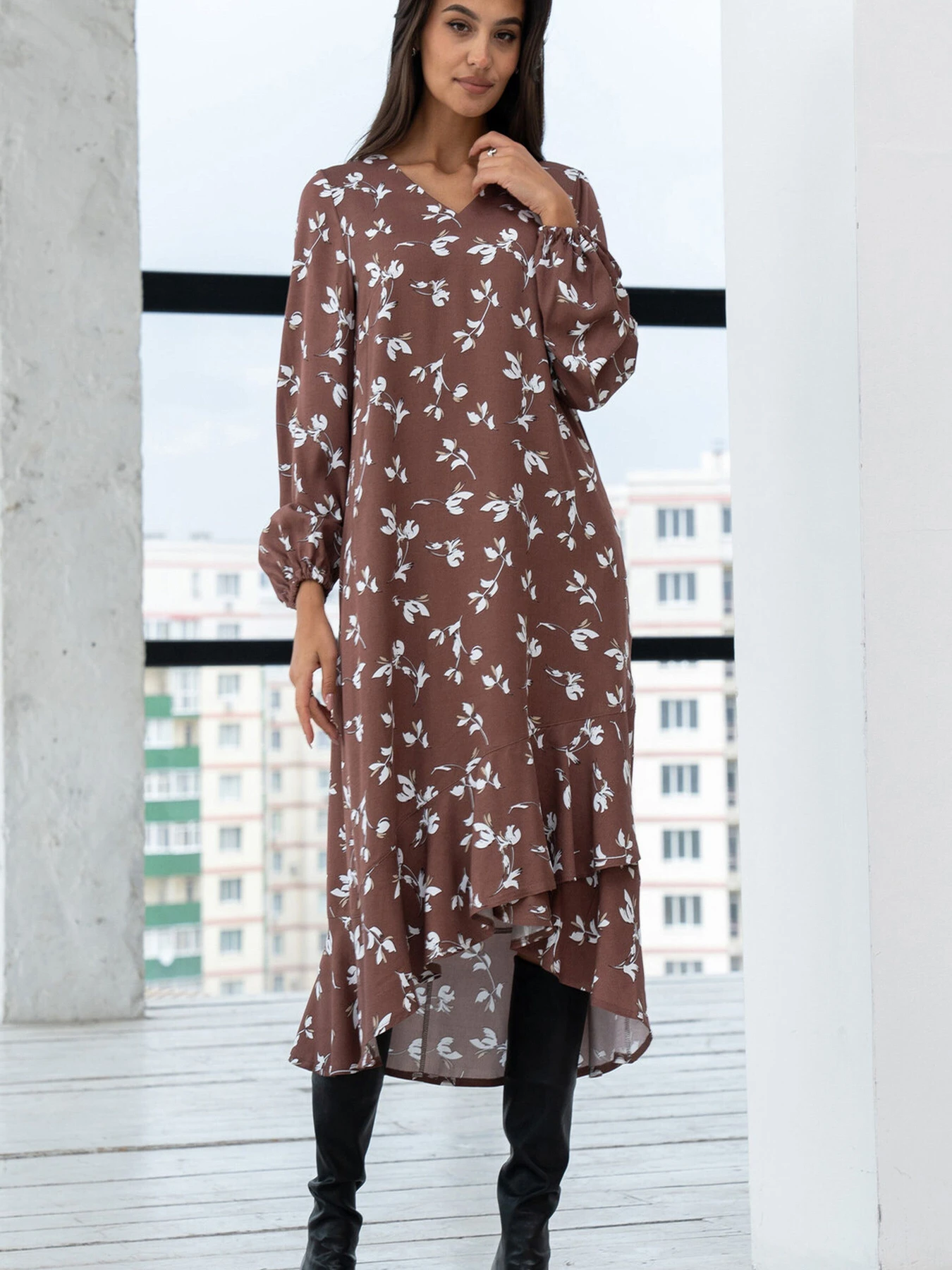 Платья RiMari модель 2324-shokolad-print Фото