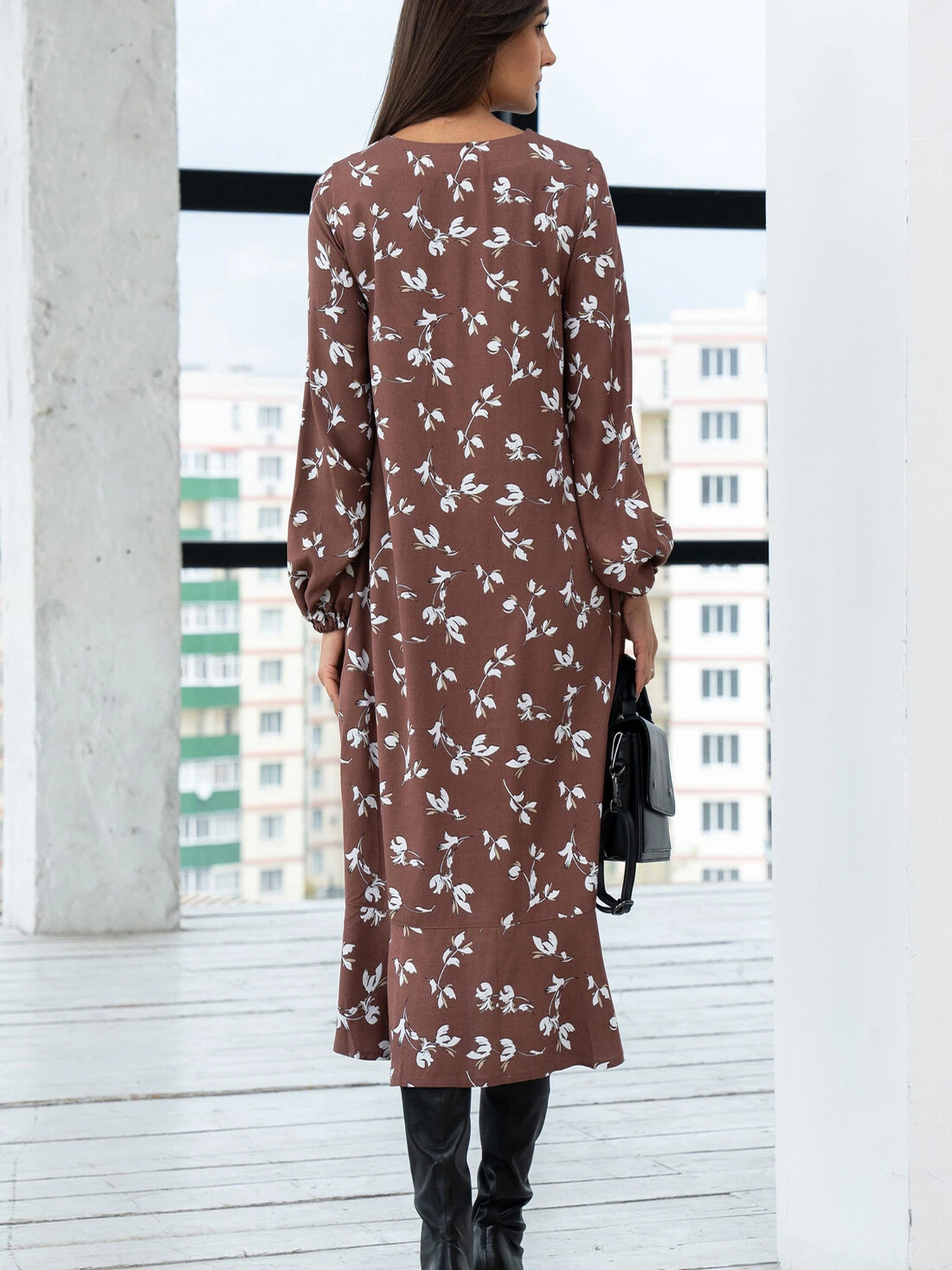 Платья RiMari модель 2324-shokolad-print Фото