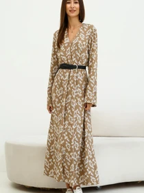 Платья RiMari модель 2121-kapuchino-print Платья RiMari модель 2121-kapuchino-print Фото