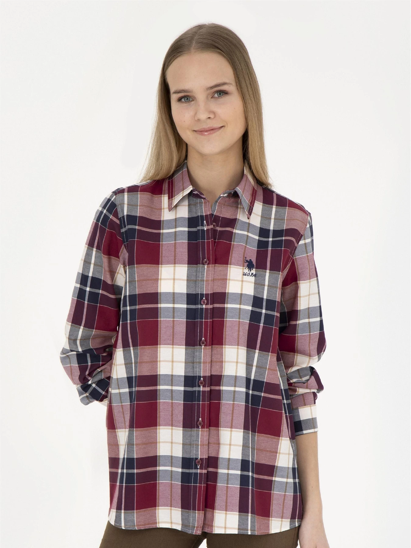 Рубашки US Polo модель G082SZ004.000.1758062.VR014 Фото