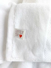 Полотенце Махровое (Хлопок) для ванной, отелей, SPA, саун, басейна XL - Белый Lovely Svi модель 320124 Фото