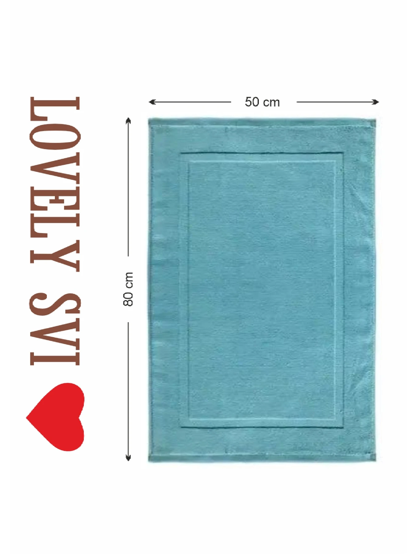 Полотенца для ног – хлопок/махра – Бирюзовый Lovely Svi модель 22402493 Полотенца для ног – хлопок/махра – Бирюзовый Lovely Svi модель 22402493 Фото