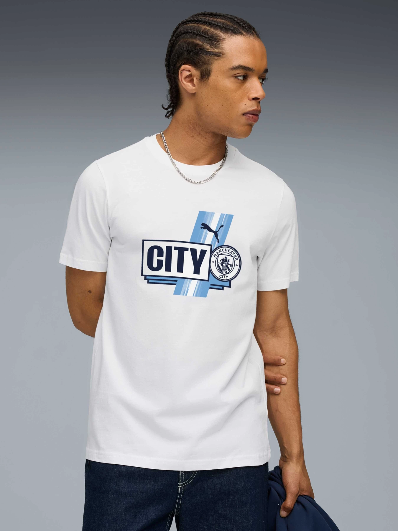 Футболки і поло PUMA Mcfc Ftblculture Tee модель 782671 Фото