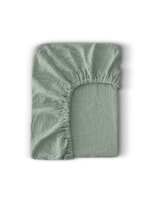 Простынь на резинке муслин MEDITATIVE Cosas модель 39MuslinFourLayer_Meditative_60x120x12 Фото