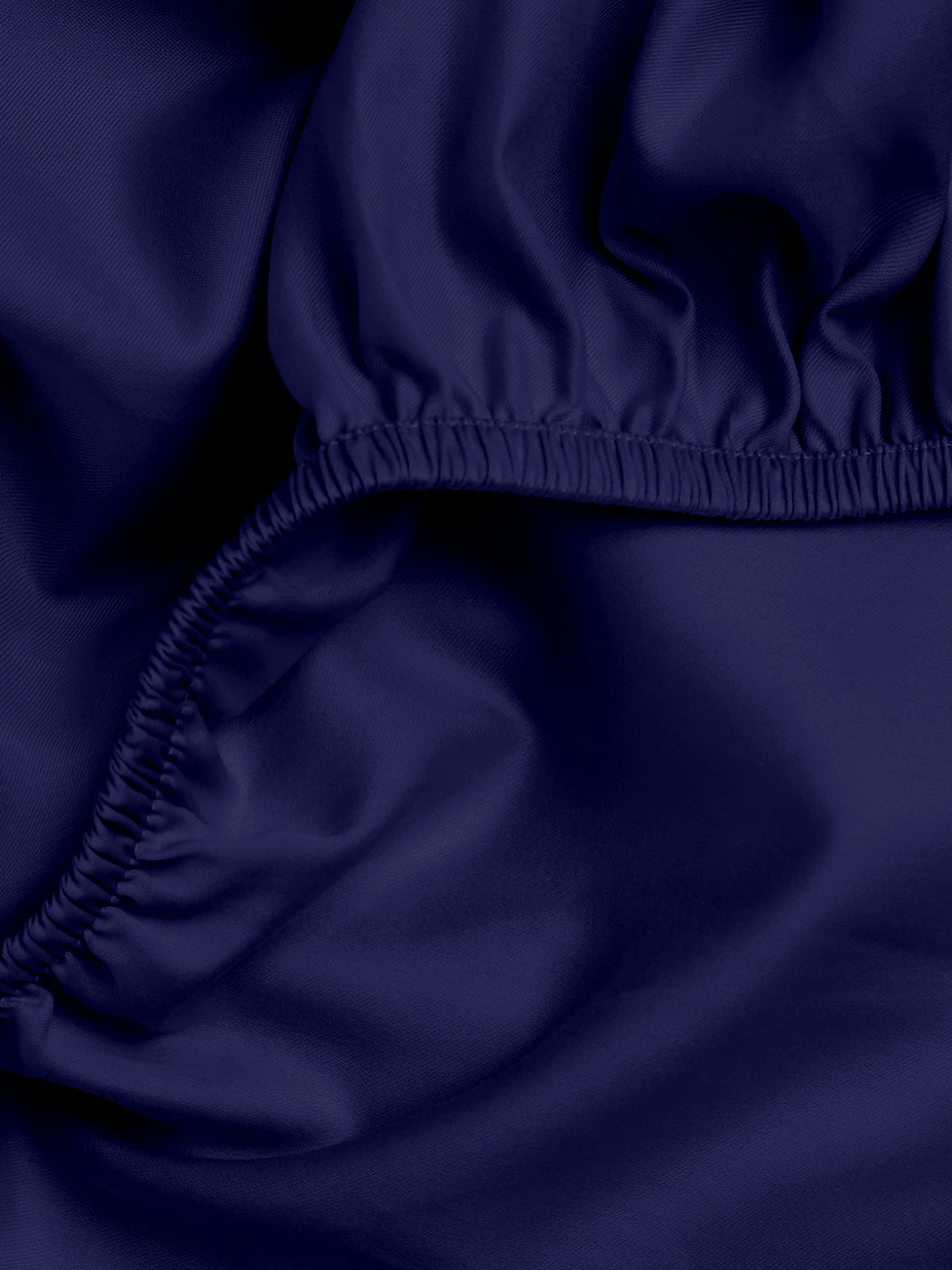 Простынь на резинке сатин MIDNIGHT BLUE Cosas модель 79Satin_Denim_120x200x20 Фото