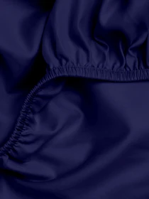 Простынь на резинке сатин MIDNIGHT BLUE Cosas модель 79Satin_Denim_120x200x20 Фото