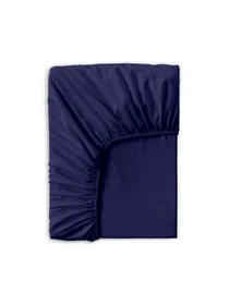 Простынь на резинке сатин MIDNIGHT BLUE Cosas модель 79Satin_Denim_120x200x20 Фото