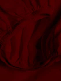 Простынь на резинке ранфорс RUBY Cosas модель Bordo_100x200x20 Фото