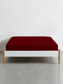 Простынь на резинке ранфорс RUBY Cosas модель Bordo79_120x200x20 Фото