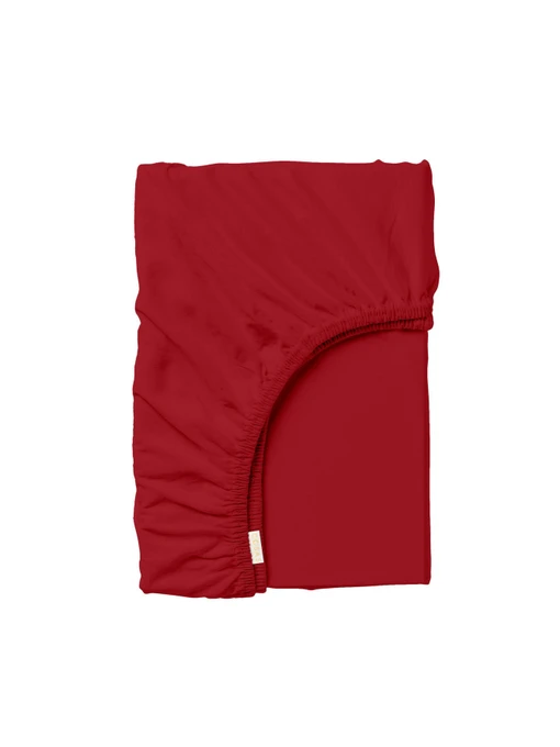 Простынь на резинке ранфорс BURGUNDY Cosas модель Burgundy80_100x200x20 Фото