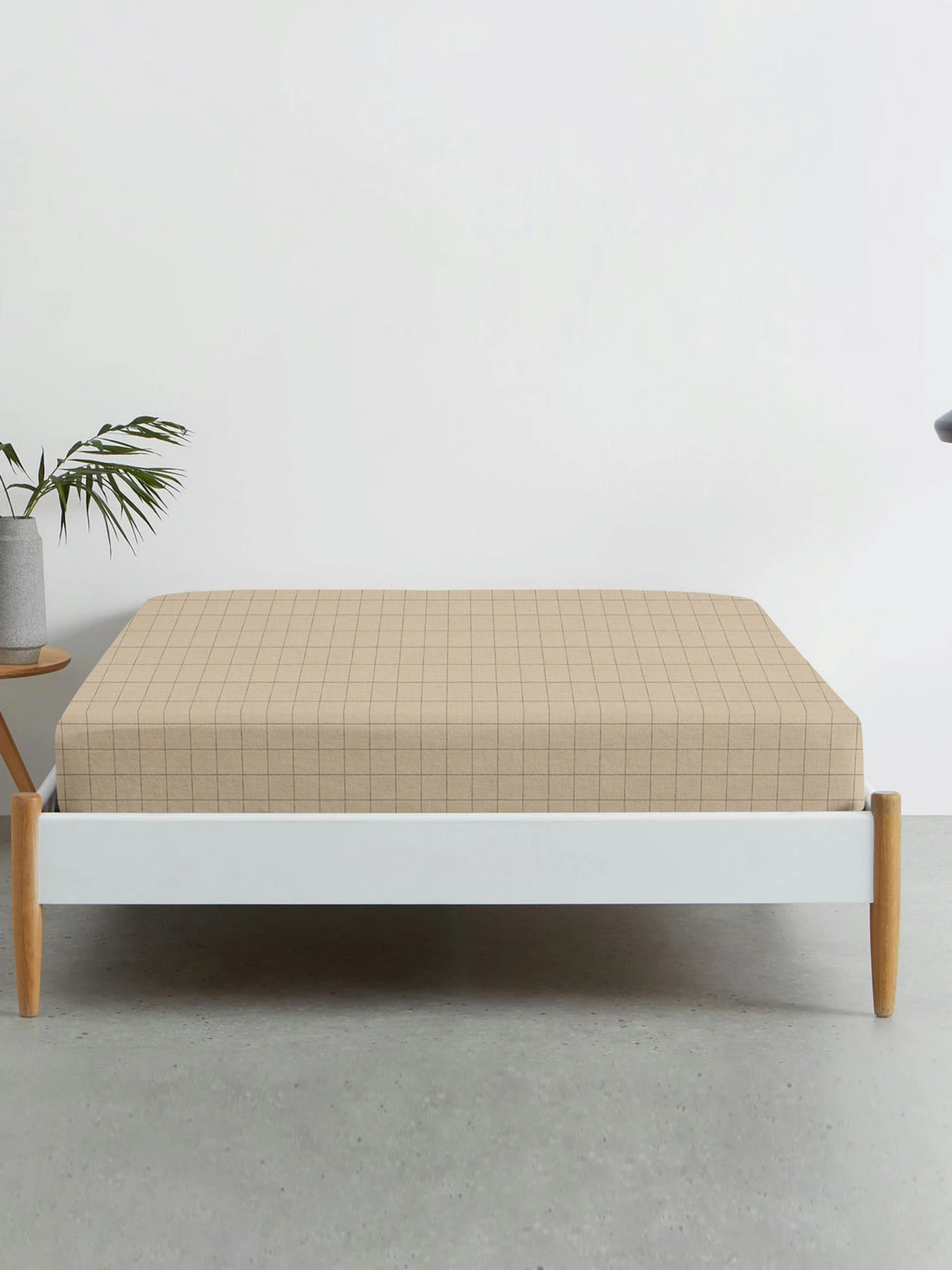 Простынь на резинке ранфорс BEIGE GEOMETRY Cosas модель CellAshbeige_120 Простынь на резинке ранфорс BEIGE GEOMETRY Cosas модель CellAshbeige_120 Фото