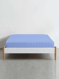 Простирадло на резинці ранфорс BLUE GEOMETRY Cosas модель CellAshblue-6439_120 Фото