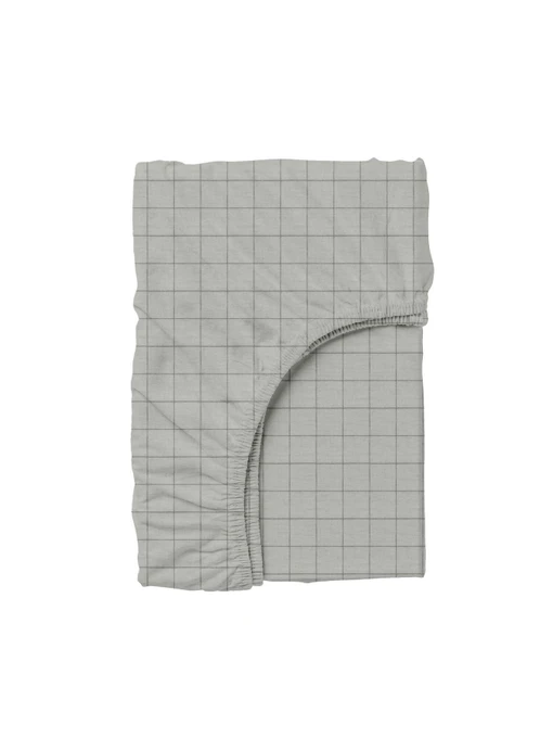 Простирадло на резинці ранфорс GREY GEOMETRY Cosas модель CellAshgrey_120 Фото