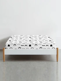 Простынь на резинке ранфорс MUSTACHE Cosas модель ChaplinFashion_120 Фото