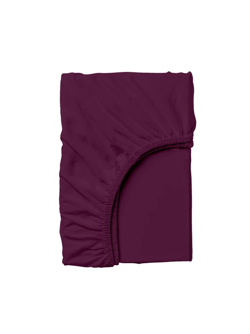Простынь на резинке ранфорс BLUEBERRY Cosas модель CherryDark_100x200x20 Фото