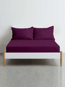 Простынь на резинке ранфорс PLUM Cosas модель CherryDark77_120x200x20 Фото