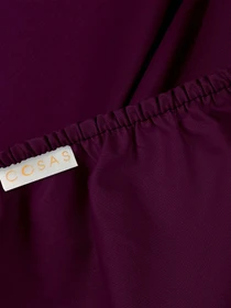 Простынь на резинке ранфорс PLUM Cosas модель CherryDark77_120x200x20 Фото